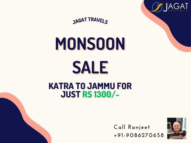 katra to Jammu cab @ Rs 1300